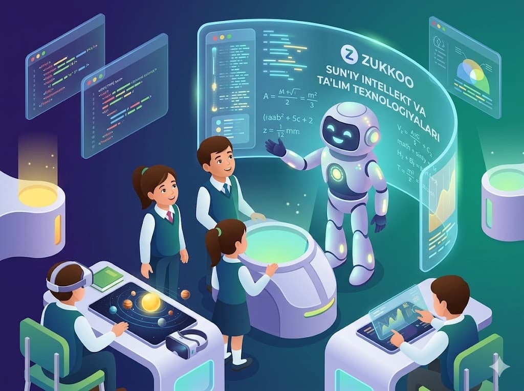 Sun'iy intellekt va ta'lim texnologiyalari: 2026-yil tendensiyalari — Zukkoo.uz
